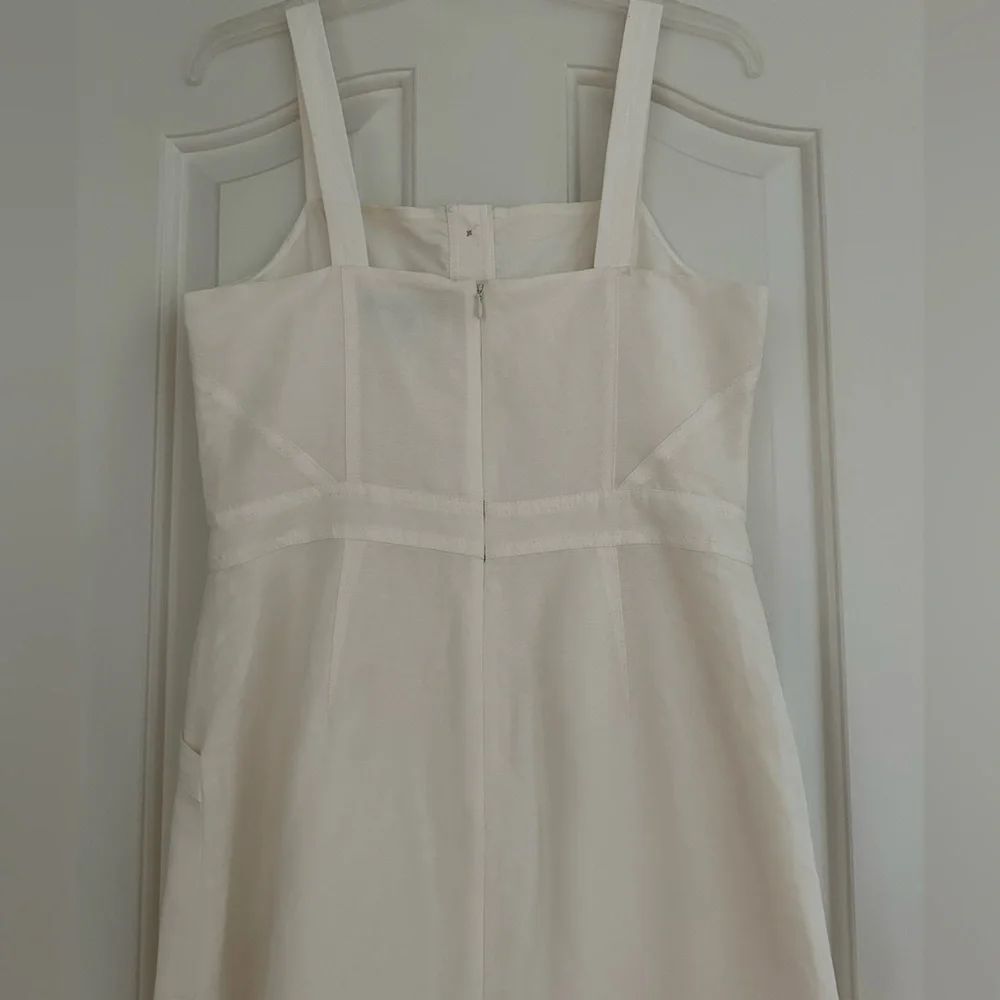 Banana Republic Cream sleeveless Button-Down Dress - Picture 6 of 6